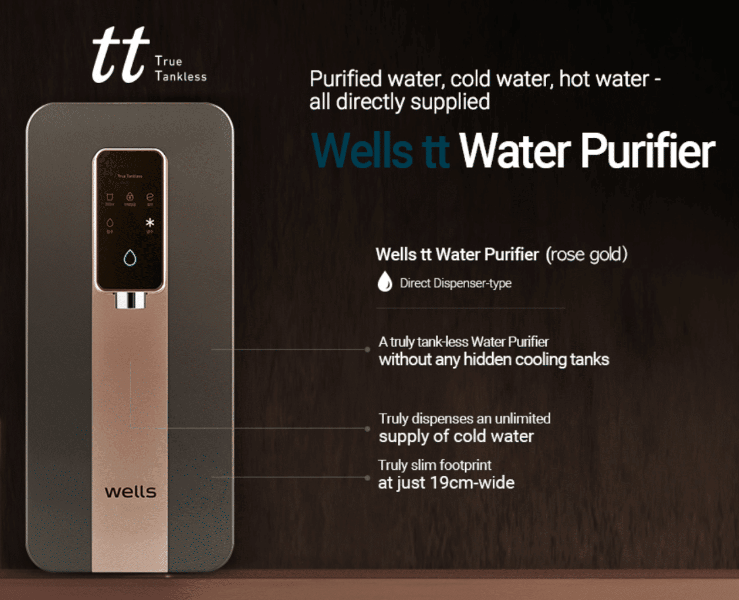 Wells True Tankless Wells Singapore Modern Lifestyle Water