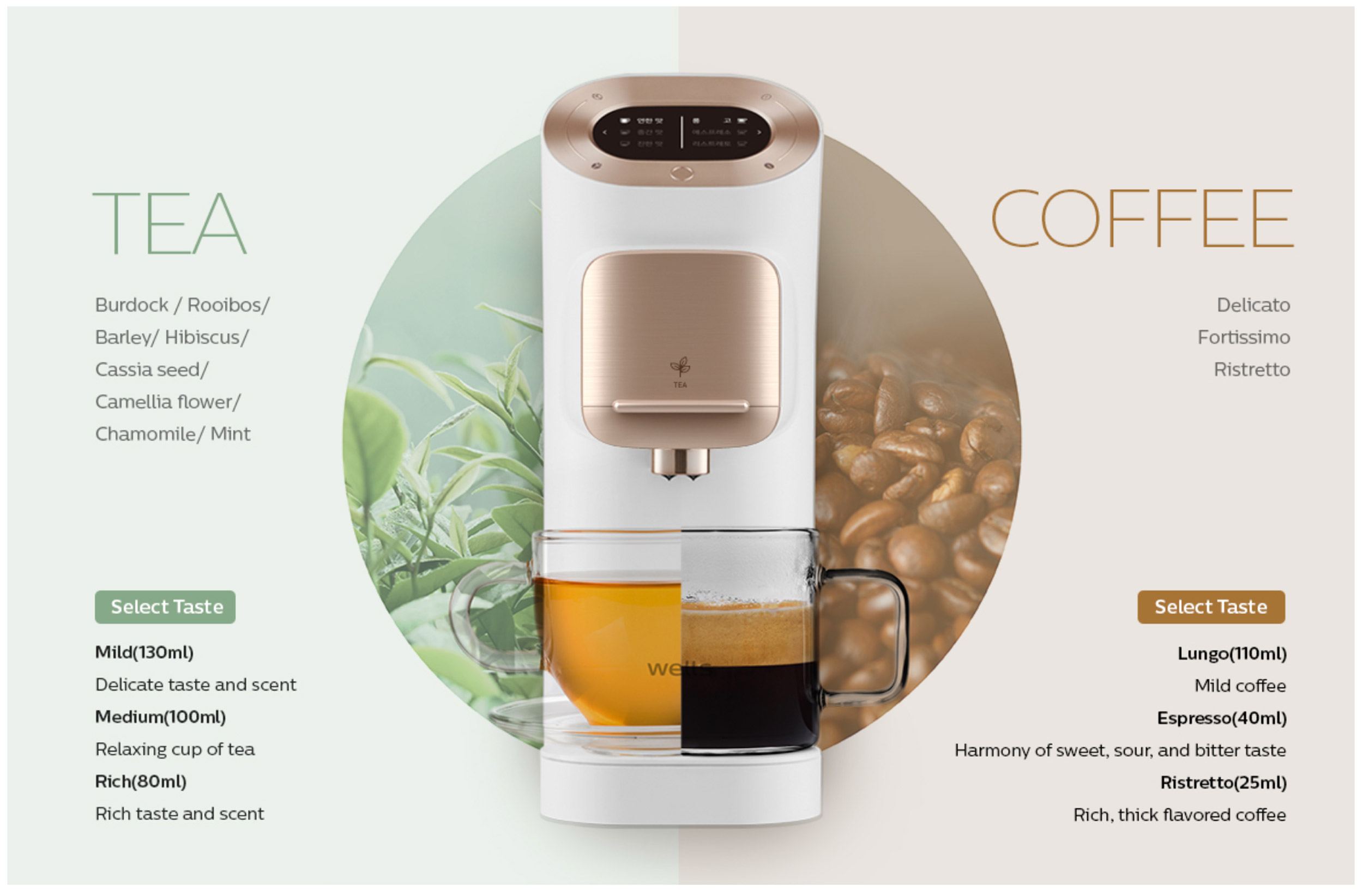The first home café in the world with dual feature